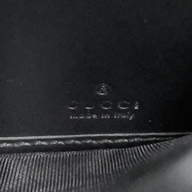 グッチ チェーンウォレット グッチシマ レザー 453506 GUCCI 黒 長財布