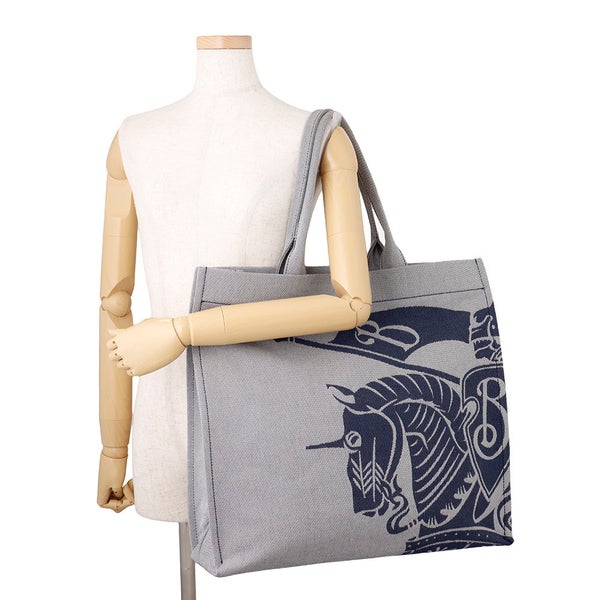 バーバリー トートバッグ スクエア ホースロゴ  キャンバス 8080749 BURBERRY バッグ