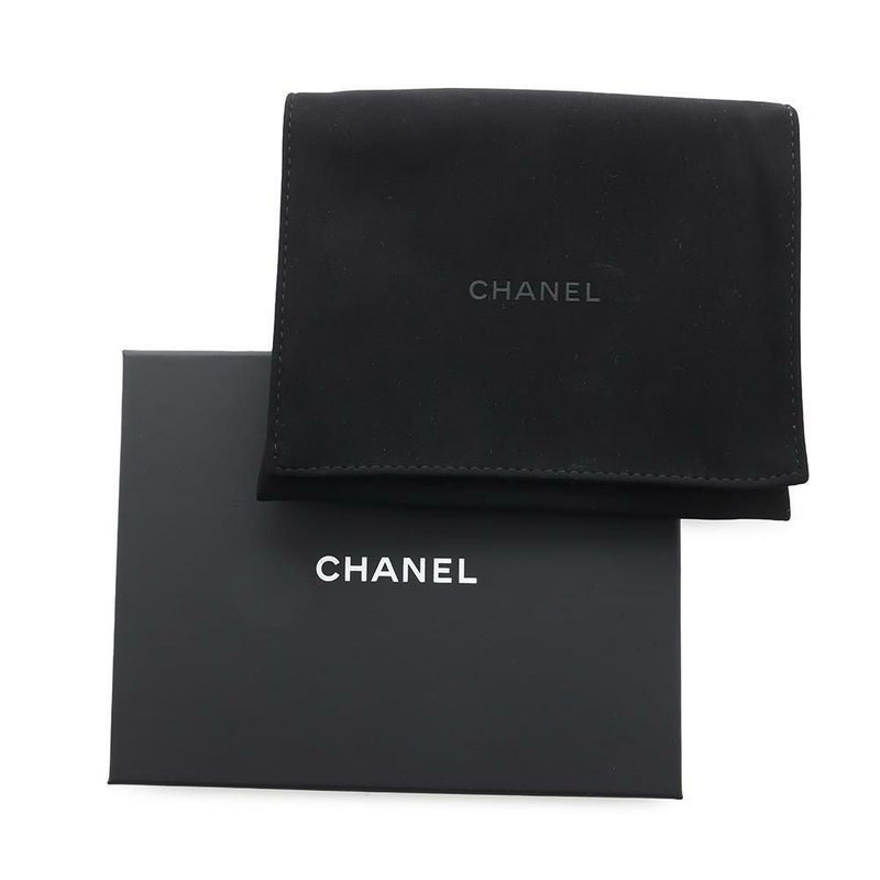 シャネル 三つ折り財布 マトラッセ ココマーク クラシック スモール フラップ ウォレット キャビアスキン AP0229 CHANEL 黒