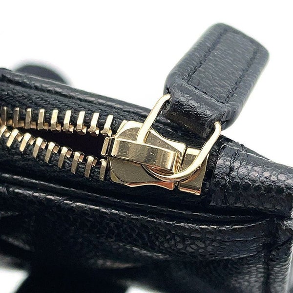 シャネル カードケース マトラッセ クラシック ジップ キルティング キャビアスキン ココマーク AP2570 黒