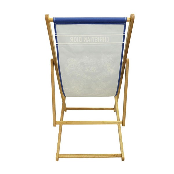 クリスチャン・ディオール デッキチェア 虎 HYR03RIT0U Christian Dior 折りたたみ ビーチ ウッド コットン 椅子