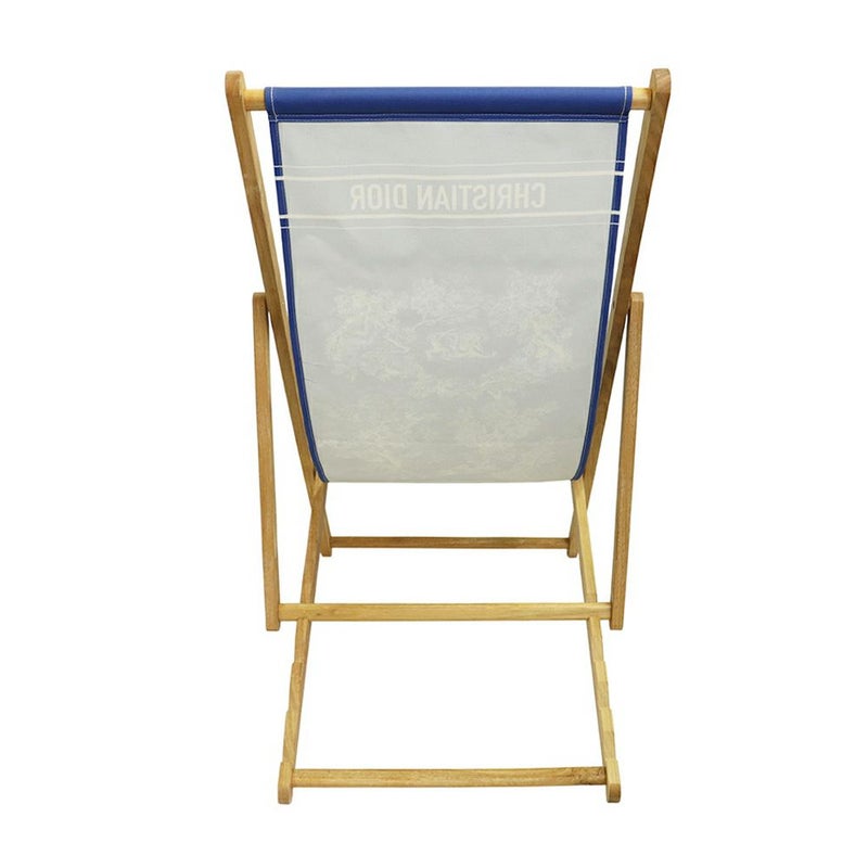 クリスチャン・ディオール デッキチェア 虎 HYR03RIT0U Christian Dior 折りたたみ ビーチ ウッド コットン 椅子