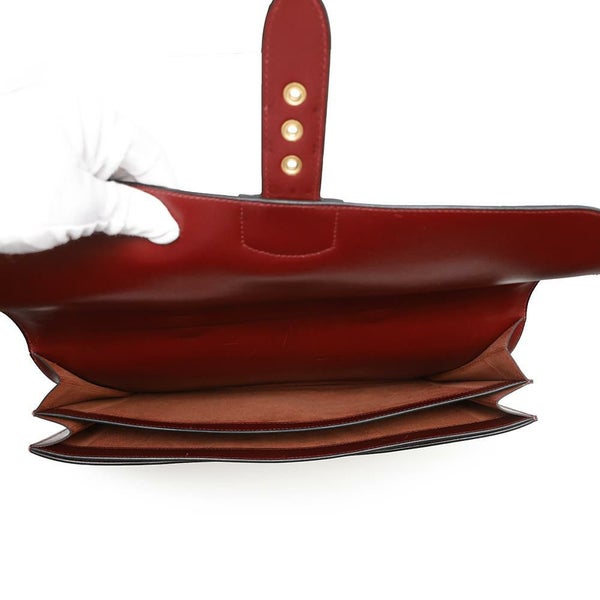 エルメス ビジネスバッグ サックアデペッシュ ルージュアッシュ/ゴールド金具 ボックスカーフ 〇Z刻印 メンズ ハンドバッグ ソルド品