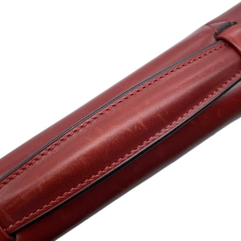 エルメス ビジネスバッグ サックアデペッシュ ルージュアッシュ/ゴールド金具 ボックスカーフ 〇Z刻印 メンズ ハンドバッグ ソルド品