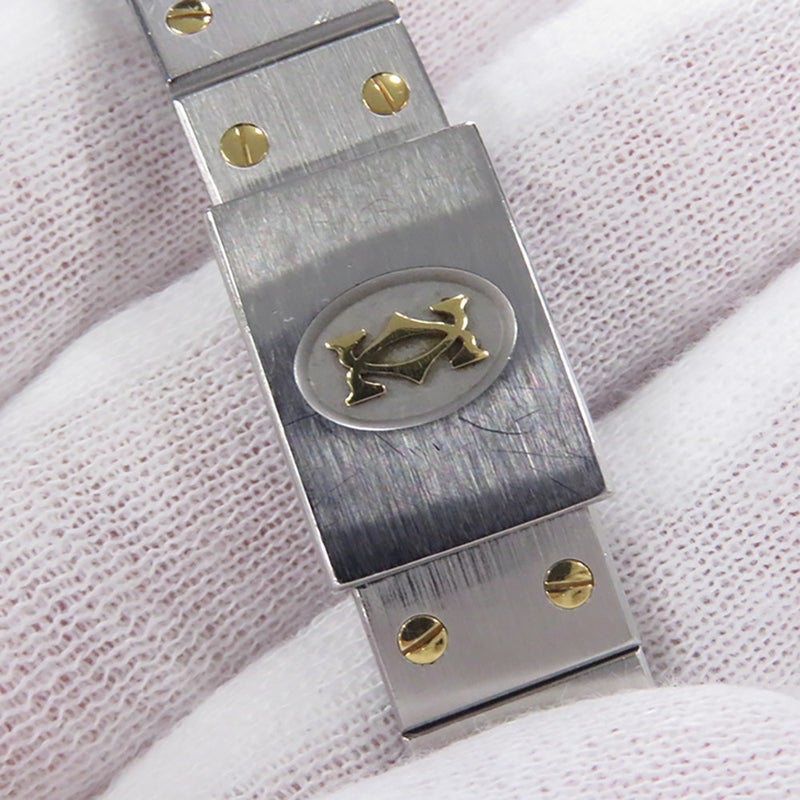 カルティエ サントスオクタゴン SM W2001683 Cartier 腕時計 アイボリー文字盤 クォーツ