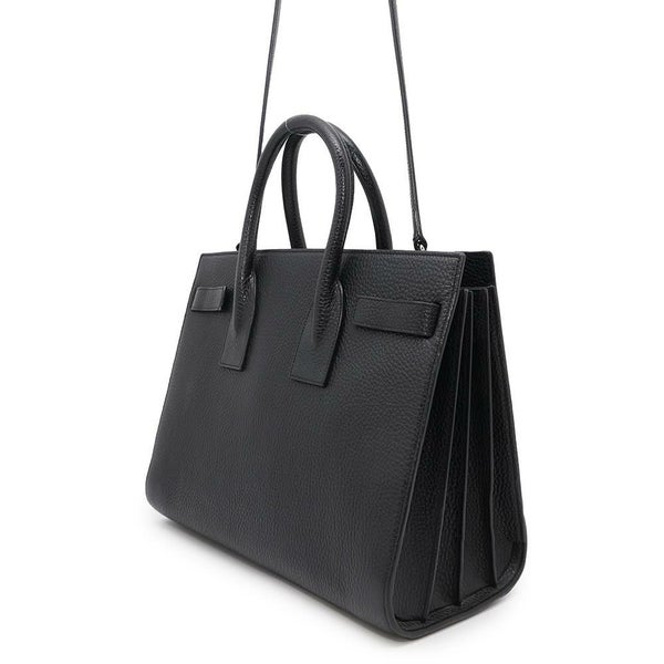 サンローランパリ ハンドバッグ サックドジュール レザー 355153 SAINT LAURENT PARIS 2wayショルダーバッグ 黒