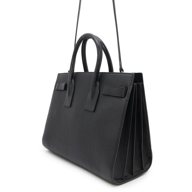 サンローランパリ ハンドバッグ サックドジュール レザー 355153 SAINT LAURENT PARIS 2wayショルダーバッグ 黒