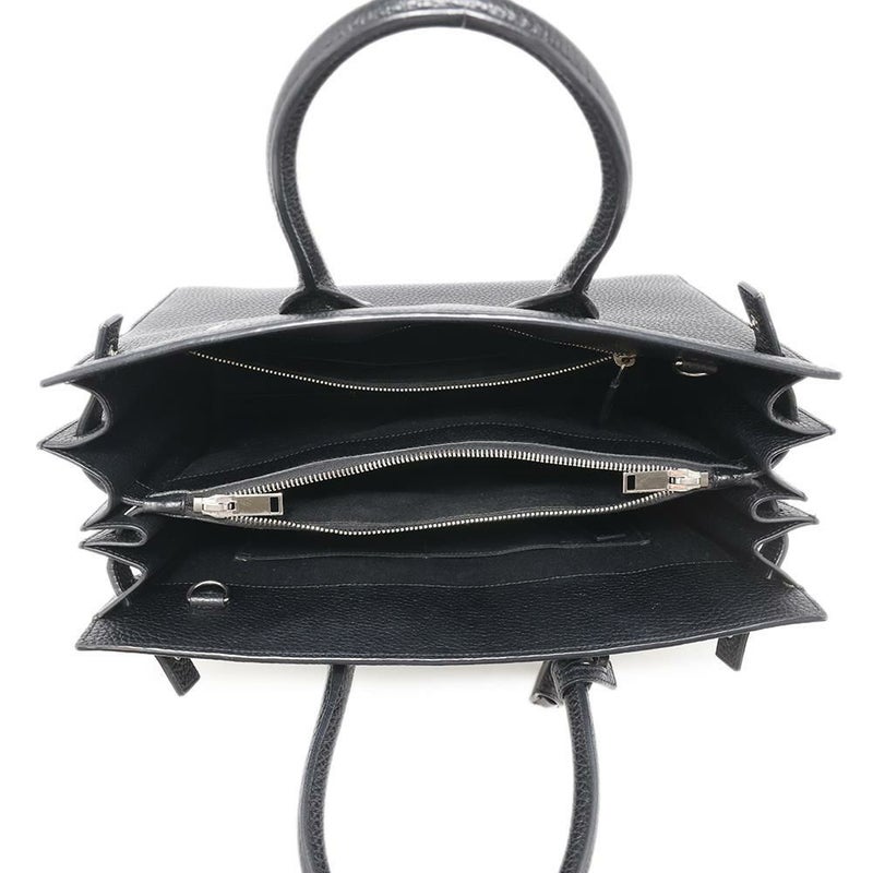 サンローランパリ ハンドバッグ サックドジュール レザー 355153 SAINT LAURENT PARIS 2wayショルダーバッグ 黒