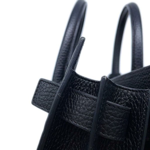 サンローランパリ ハンドバッグ サックドジュール レザー 355153 SAINT LAURENT PARIS 2wayショルダーバッグ 黒