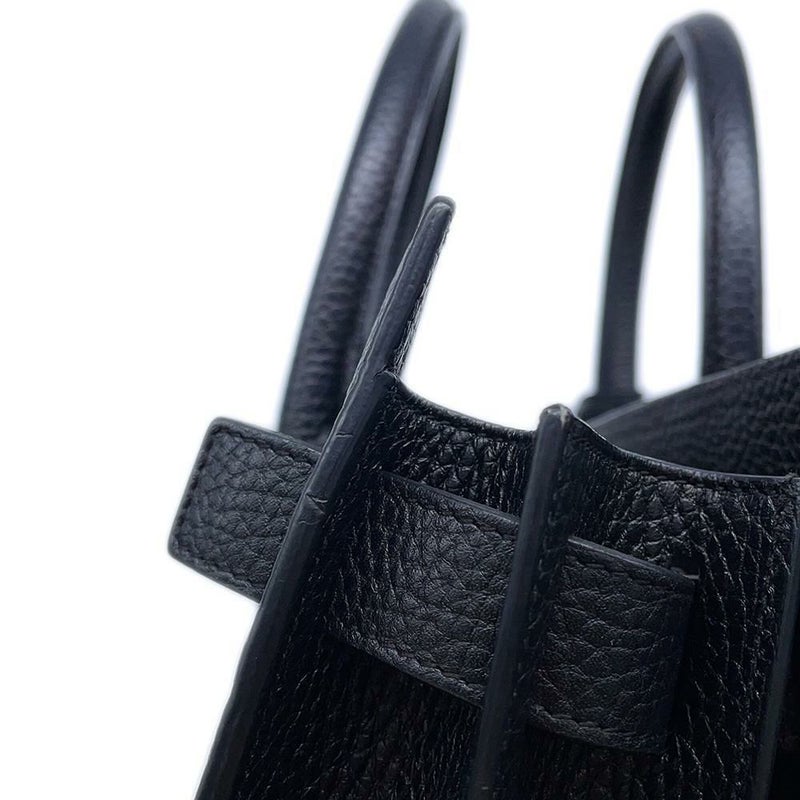 サンローランパリ ハンドバッグ サックドジュール レザー 355153 SAINT LAURENT PARIS 2wayショルダーバッグ 黒