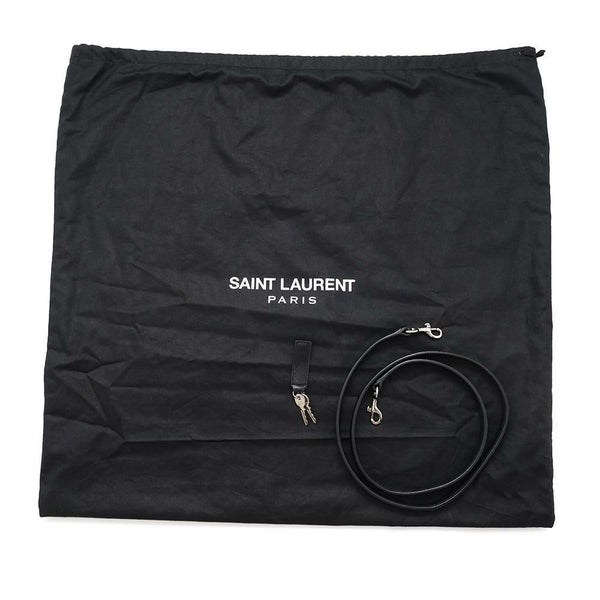 サンローランパリ ハンドバッグ サックドジュール レザー 355153 SAINT LAURENT PARIS 2wayショルダーバッグ 黒