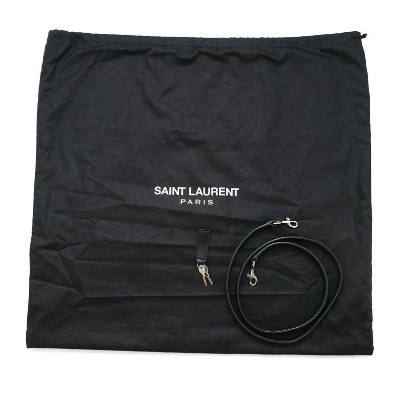 サンローランパリ ハンドバッグ サックドジュール レザー 355153 SAINT LAURENT PARIS 2wayショルダーバッグ 黒