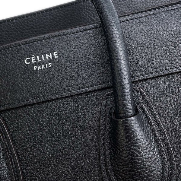 セリーヌ ハンドバッグ ラゲージシリーズ マイクロショッパー 189793 CELINE バッグ ブラック 黒