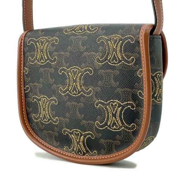 セリーヌ ショルダーバッグ トリオンフ刺繍ミニ ブザス 196702ECK CELINE バッグ