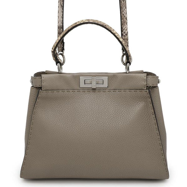 フェンディ ハンドバッグ セレリア ピーカブー レギュラー パイソン 8BN2903 FENDI バッグ 2wayショルダーバッグ