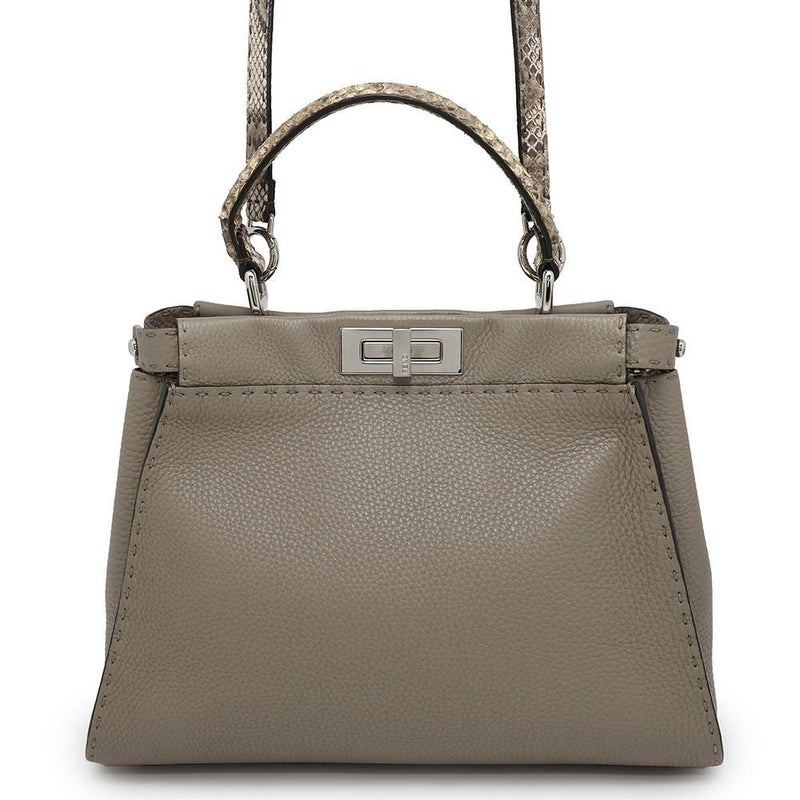 フェンディ ハンドバッグ セレリア ピーカブー レギュラー パイソン 8BN2903 FENDI バッグ 2wayショルダーバッグ