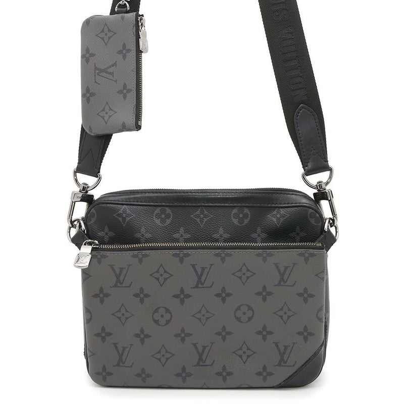 ルイヴィトン ショルダーバッグ モノグラム・エクリプス リバース トリオ・メッセンジャー M69443 LOUIS VUITTON ブラック 黒