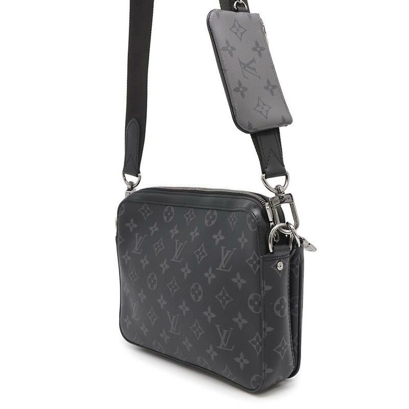 ルイヴィトン ショルダーバッグ モノグラム・エクリプス リバース トリオ・メッセンジャー M69443 LOUIS VUITTON ブラック 黒