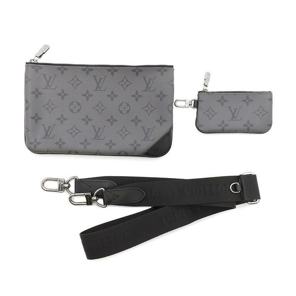 ルイヴィトン ショルダーバッグ モノグラム・エクリプス リバース トリオ・メッセンジャー M69443 LOUIS VUITTON ブラック 黒