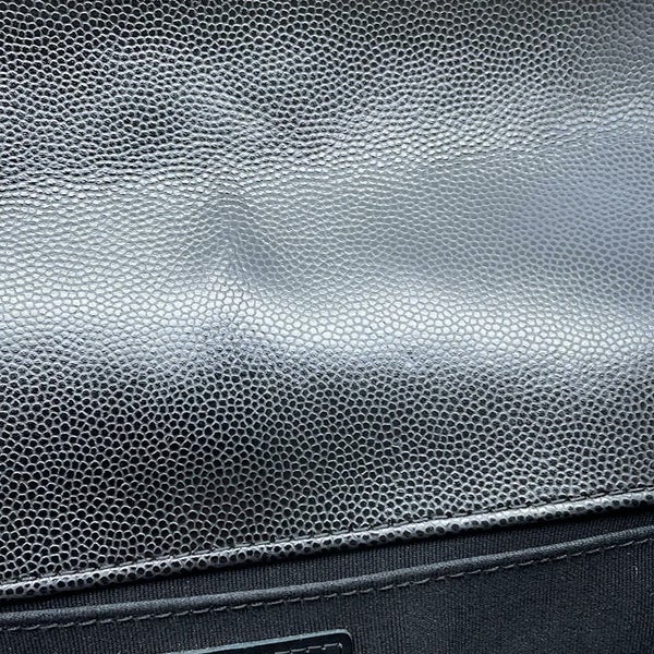 シャネル チェーンショルダーバッグ ココマーク ボーイシャネル キャビアスキン A67086 CHANEL 斜めがけ BOY CHANEL 黒