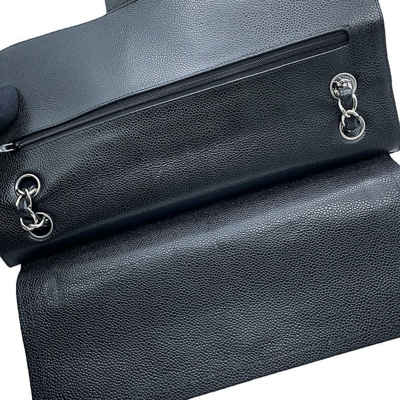 シャネル チェーンショルダーバッグ マトラッセ30 ココマーク キャビアスキン A58600 CHANEL バッグ デカマトラッセ 黒