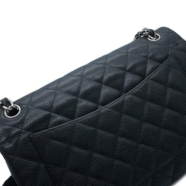 シャネル チェーンショルダーバッグ マトラッセ30 ココマーク キャビアスキン A58600 CHANEL バッグ デカマトラッセ 黒