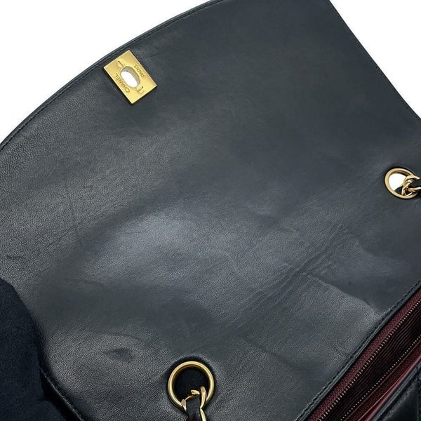 シャネル チェーンショルダーバッグ マトラッセ25 ココマーク ダイアナ ラムスキン A01165 CHANEL 黒