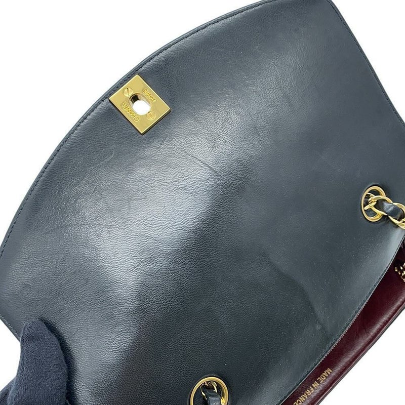 シャネル チェーンショルダーバッグ マトラッセ ココマーク ダイアナ ラムスキン A01164 CHANEL バッグ 斜め掛け 黒