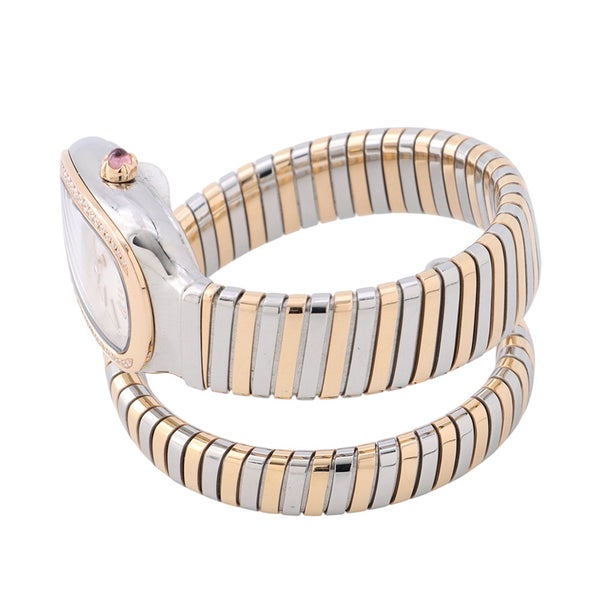 ブルガリ セルペンティ トゥボガス S  BVLGARI 腕時計 シルバー文字盤 クォーツ