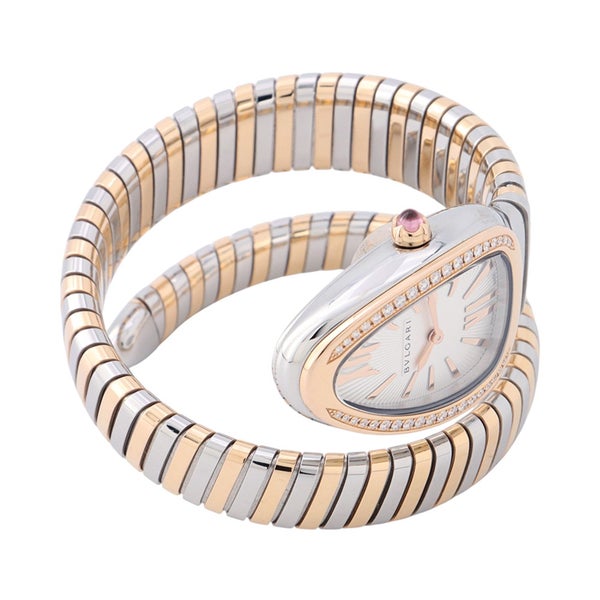 ブルガリ セルペンティ トゥボガス S  BVLGARI 腕時計 シルバー文字盤 クォーツ