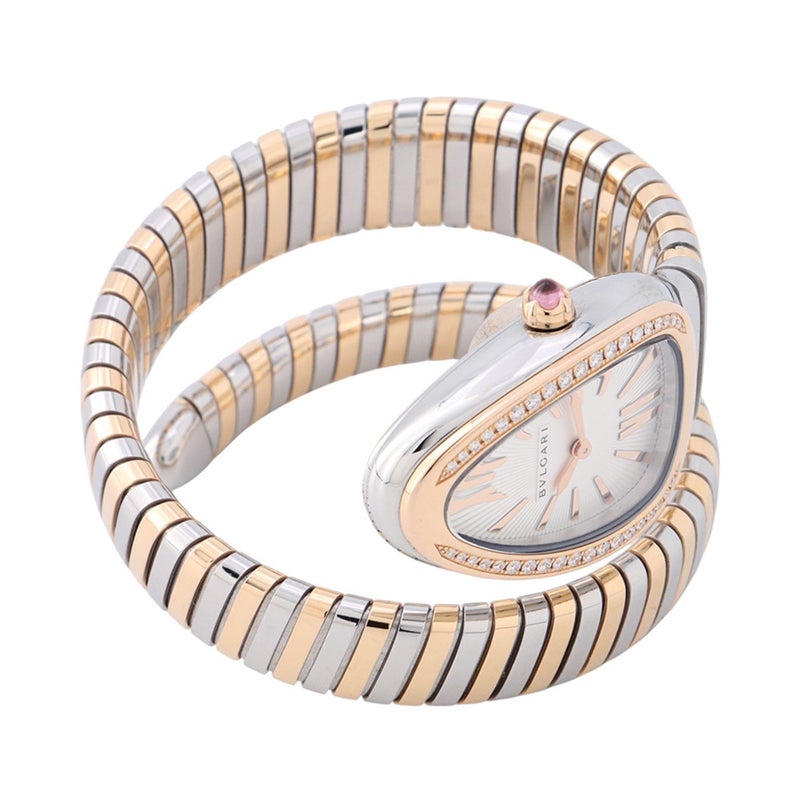 ブルガリ セルペンティ トゥボガス S  BVLGARI 腕時計 シルバー文字盤 クォーツ