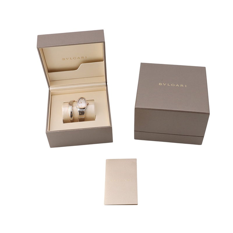 ブルガリ セルペンティ トゥボガス S  BVLGARI 腕時計 シルバー文字盤 クォーツ