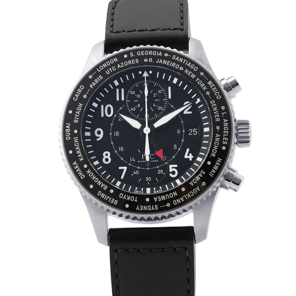 IWC パイロットウォッチ タイムゾーナー クロノグラフ IW395001 黒文字盤 IWC パイロットウォッチ タイムゾーナー クロノグラフ IW395001 黒文字