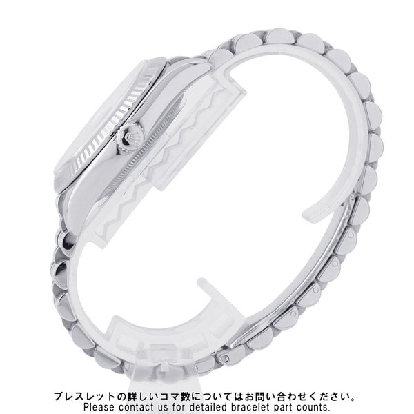 ロレックス デイトジャスト36 ランダムシリアル ルーレット SS/K18ホワイトゴールド 10Pダイヤ 116234G ROLEX 腕時計 シルバー文字盤