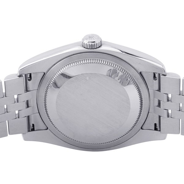 ロレックス デイトジャスト36 ランダムシリアル ルーレット SS/K18ホワイトゴールド 10Pダイヤ 116234G ROLEX 腕時計 シルバー文字盤