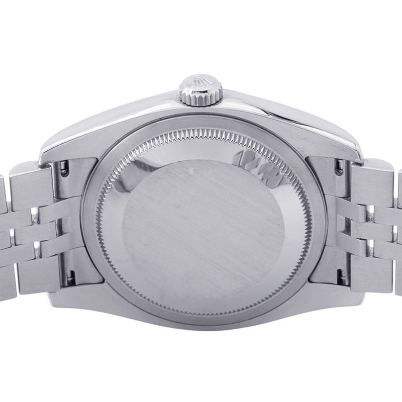 ロレックス デイトジャスト36 ランダムシリアル ルーレット SS/K18ホワイトゴールド 10Pダイヤ 116234G ROLEX 腕時計 シルバー文字盤