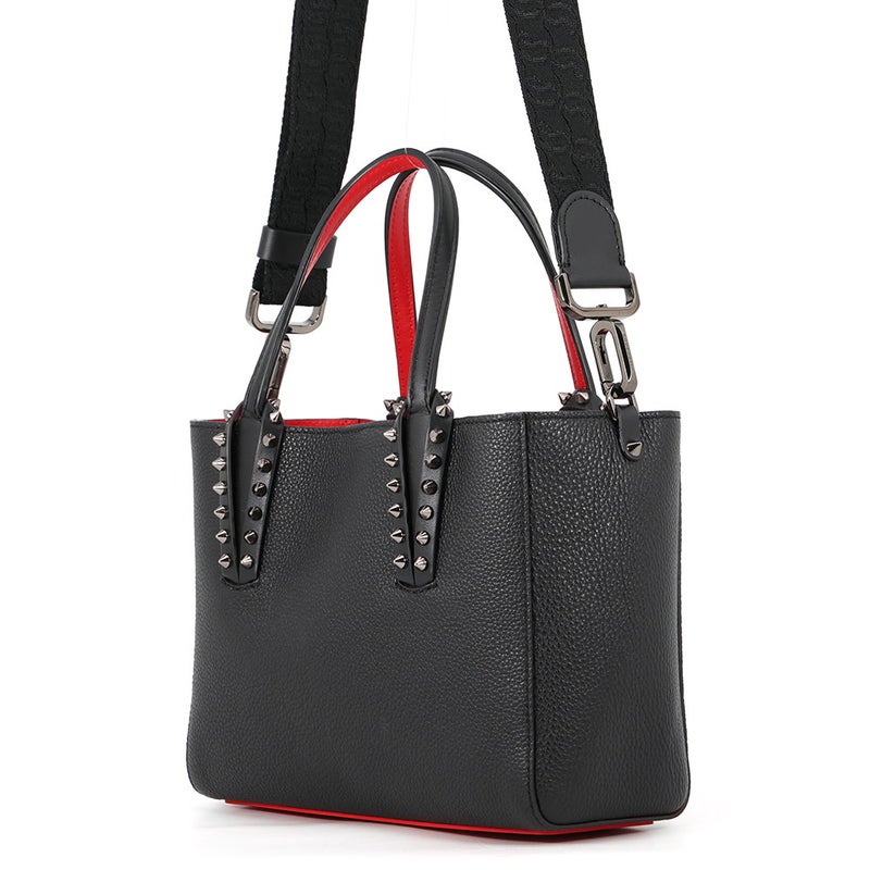 クリスチャン・ルブタン ハンドバッグ カバタ ミニ スタッズ 1255049 Christian Louboutin 2wayショルダーバッグ 黒