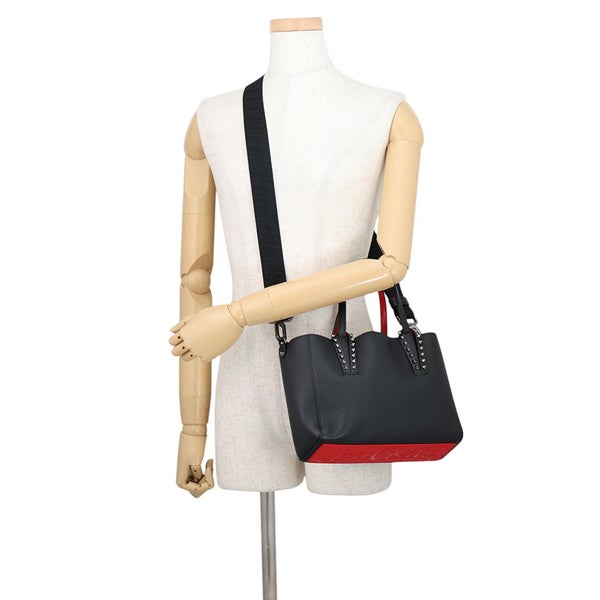 クリスチャン・ルブタン ハンドバッグ カバタ ミニ スタッズ 1255049 Christian Louboutin 2wayショルダーバッグ 黒