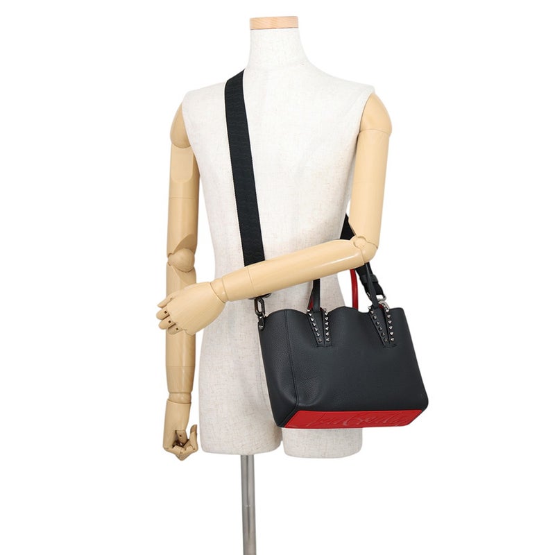 クリスチャン・ルブタン ハンドバッグ カバタ ミニ スタッズ 1255049 Christian Louboutin 2wayショルダーバッグ 黒