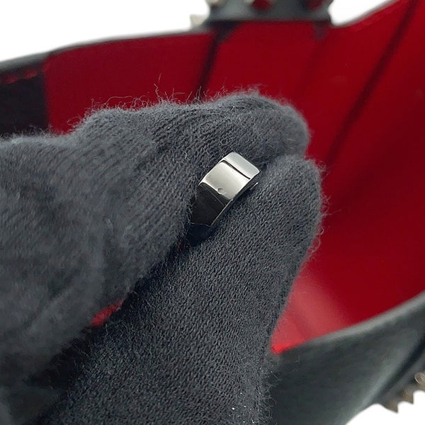 クリスチャン・ルブタン ハンドバッグ カバタ ミニ スタッズ 1255049 Christian Louboutin 2wayショルダーバッグ 黒