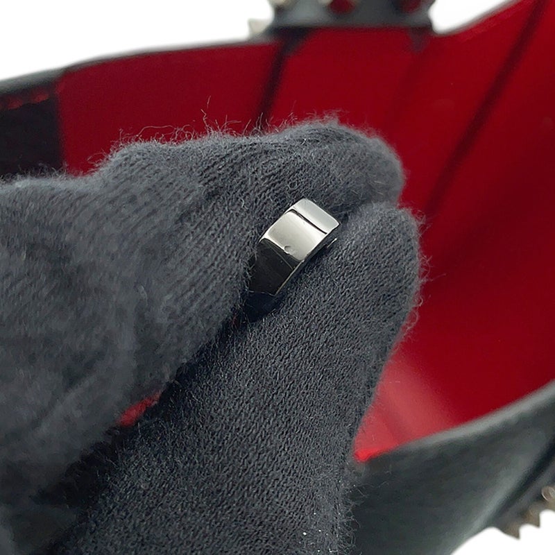 クリスチャン・ルブタン ハンドバッグ カバタ ミニ スタッズ 1255049 Christian Louboutin 2wayショルダーバッグ 黒