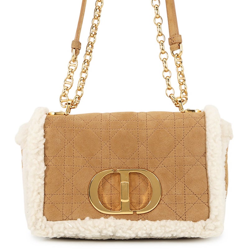 クリスチャン・ディオール ショルダーバッグ カロ カナージュ ムートン/シアリング M9241UMMN Christian Dior セール品