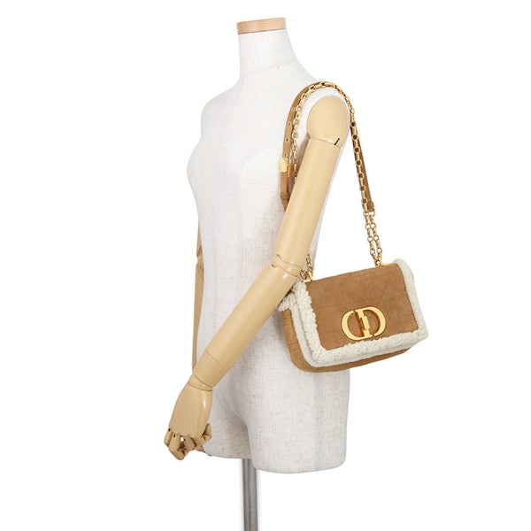 クリスチャン・ディオール ショルダーバッグ カロ カナージュ ムートン/シアリング M9241UMMN Christian Dior セール品