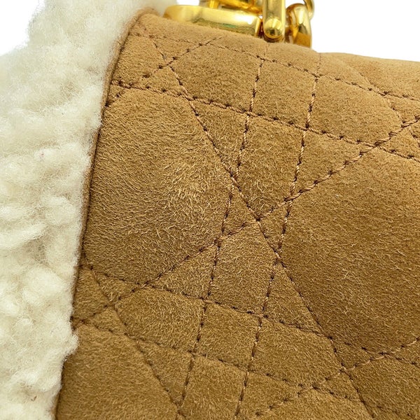 クリスチャン・ディオール ショルダーバッグ カロ カナージュ ムートン/シアリング M9241UMMN Christian Dior セール品