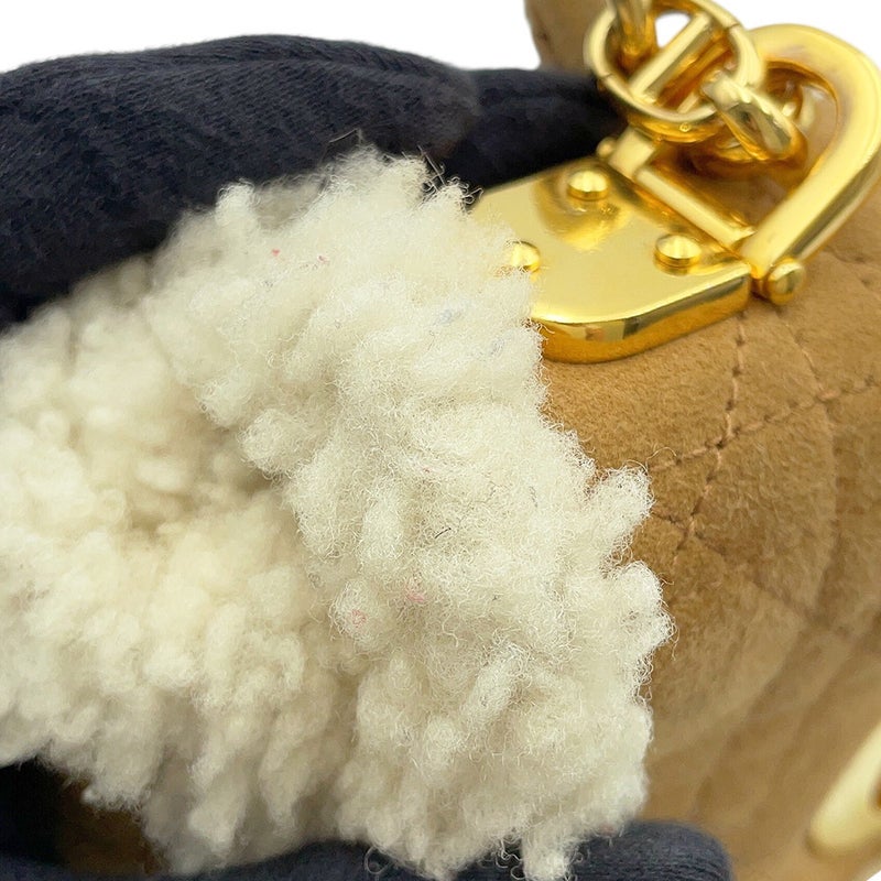 クリスチャン・ディオール ショルダーバッグ カロ カナージュ ムートン/シアリング M9241UMMN Christian Dior セール品