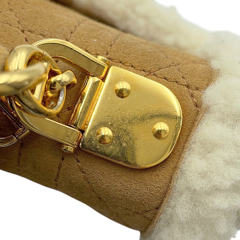 クリスチャン・ディオール ショルダーバッグ カロ カナージュ ムートン/シアリング M9241UMMN Christian Dior セール品