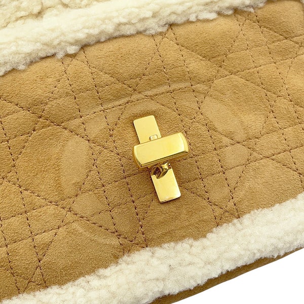 クリスチャン・ディオール ショルダーバッグ カロ カナージュ ムートン/シアリング M9241UMMN Christian Dior セール品