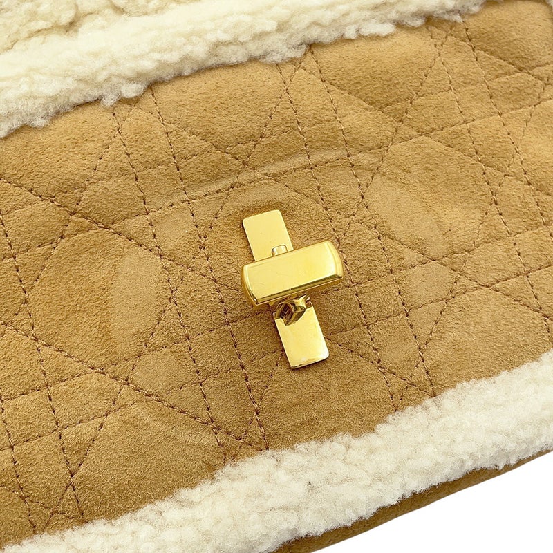 クリスチャン・ディオール ショルダーバッグ カロ カナージュ ムートン/シアリング M9241UMMN Christian Dior セール品