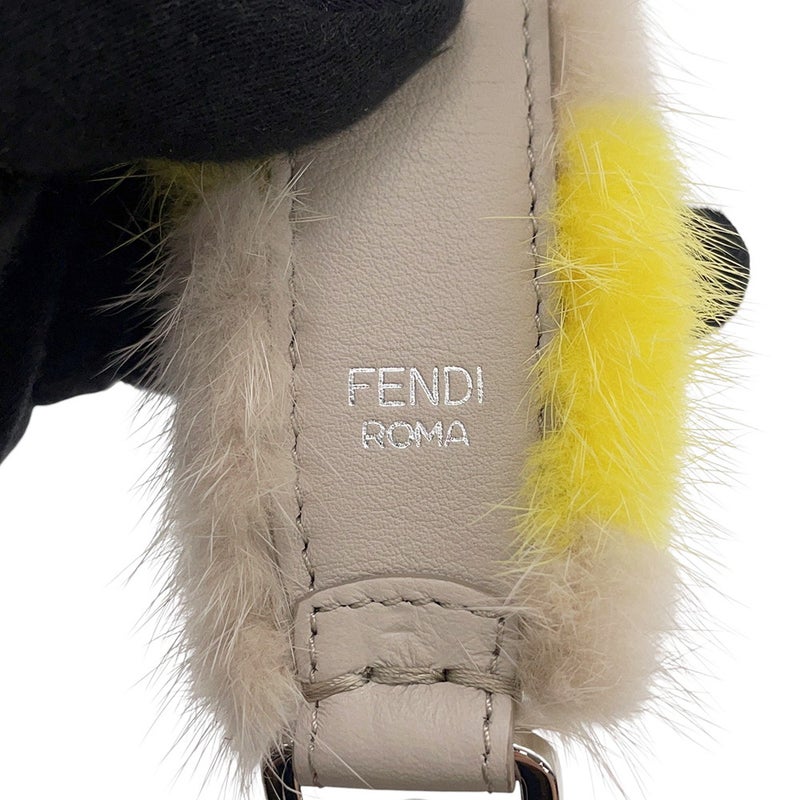 フェンディ ハンドストラップ ミニ ストラップユー ファー レザー FENDI ストラップ