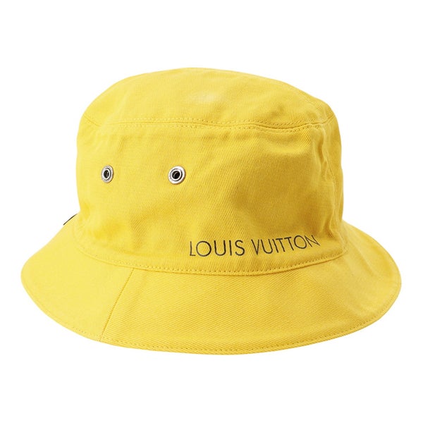 ルイヴィトン ハット リバーシブル バケットハット サイズ58 M76208 LOUIS VUITTON 帽子 黒 ブラック